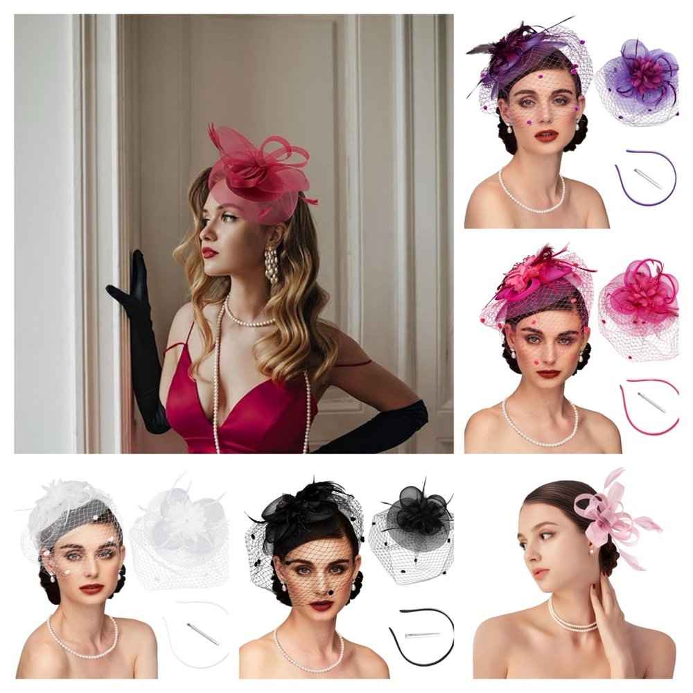 Elegant Women's Fascinator Hat with Veil